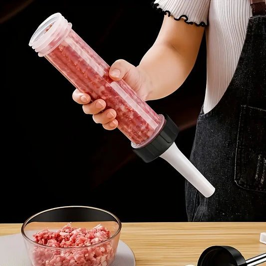 Manual Sausage Maker with 3 Stuffing Nozzles