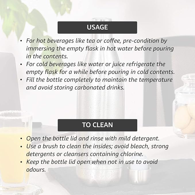 Thermal Bottles in Stainless Steel 500 ml